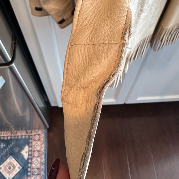 Vintage 1950 Western Fringed Deerskin Leather  Coat Size 8  Berlin Wisconsin - Picture 15 of 16